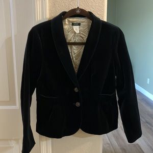 Jcrew petite velvet blazer navy